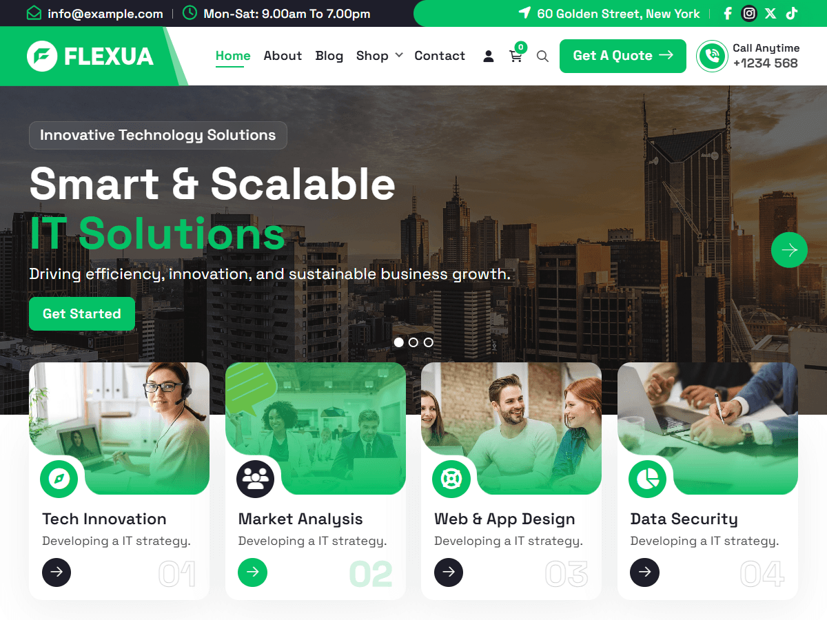 Flexua theme screenshot
