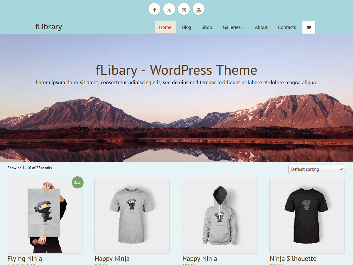 fLibrary theme screenshot