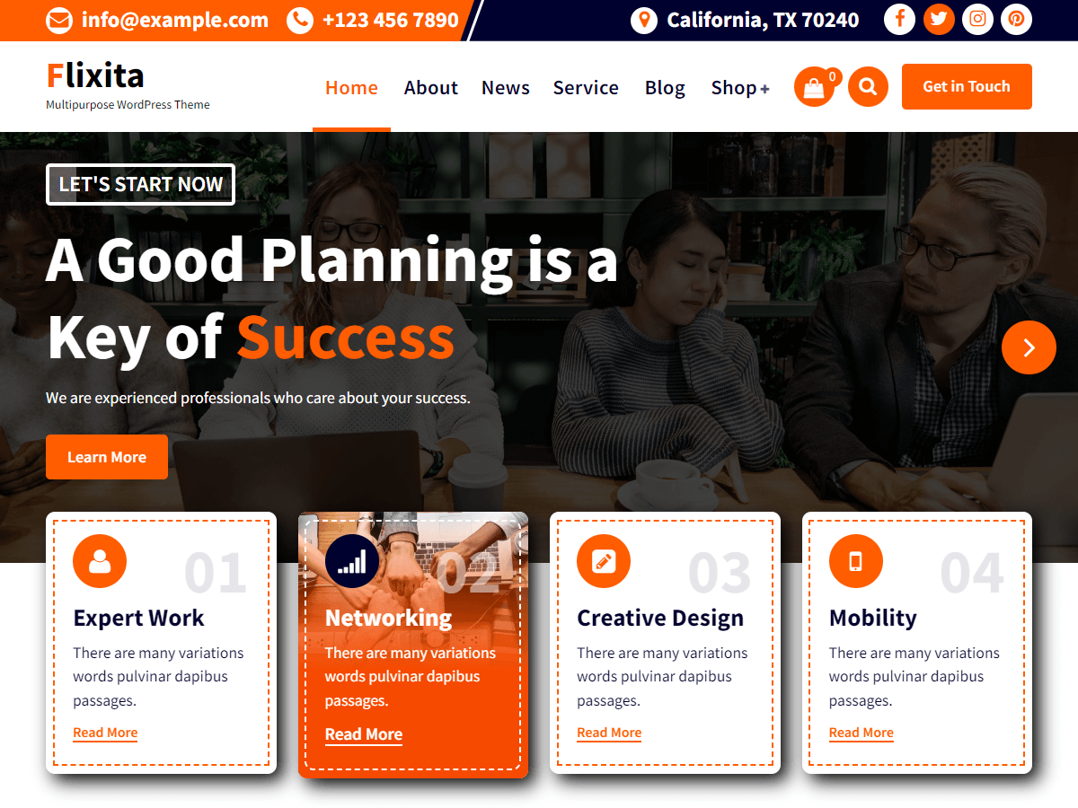 Flixita theme screenshot