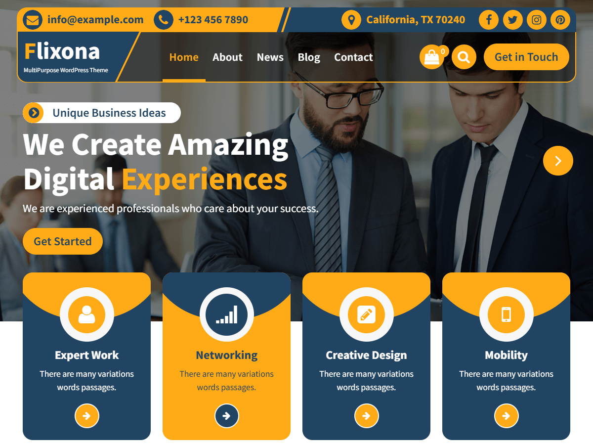 Flixona theme screenshot