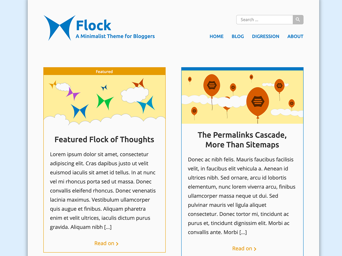 Flock theme screenshot