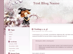 Floral Belle theme screenshot