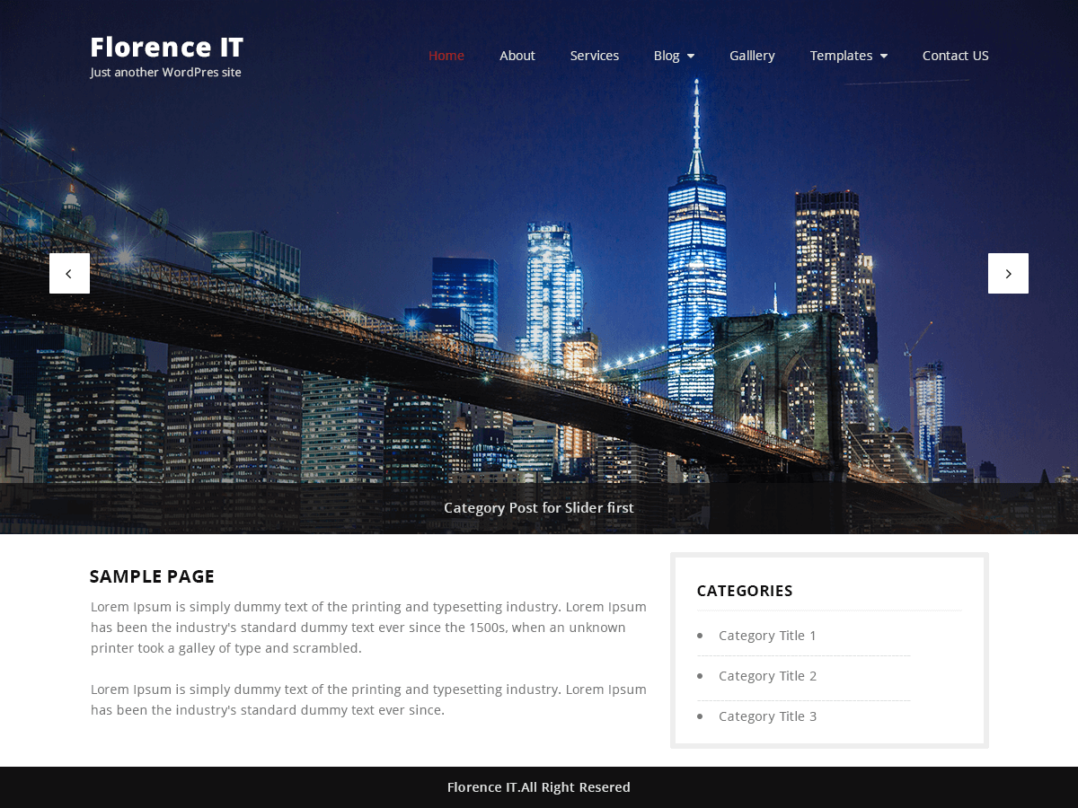 Florence IT theme screenshot