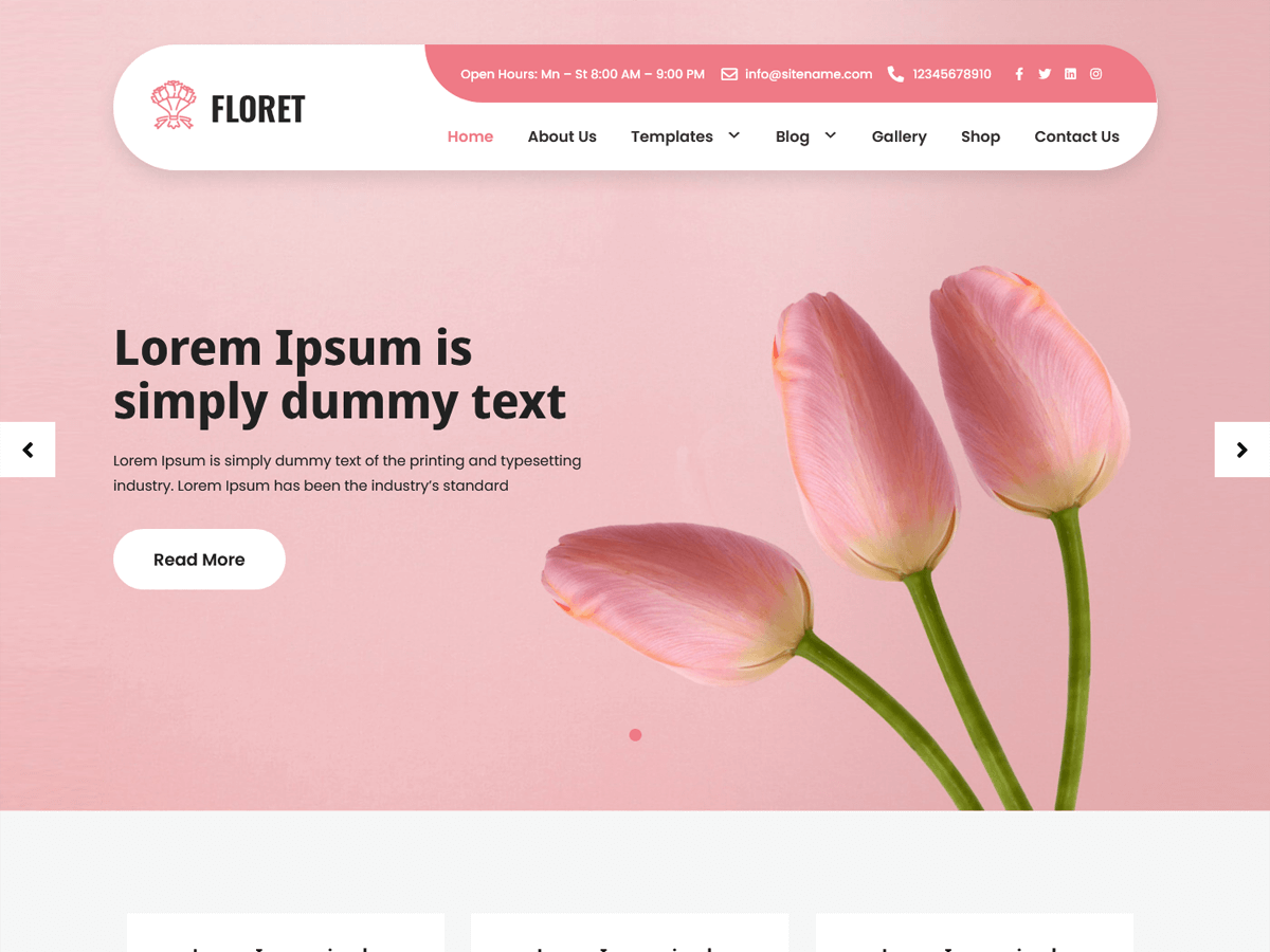 Floret Lite theme screenshot