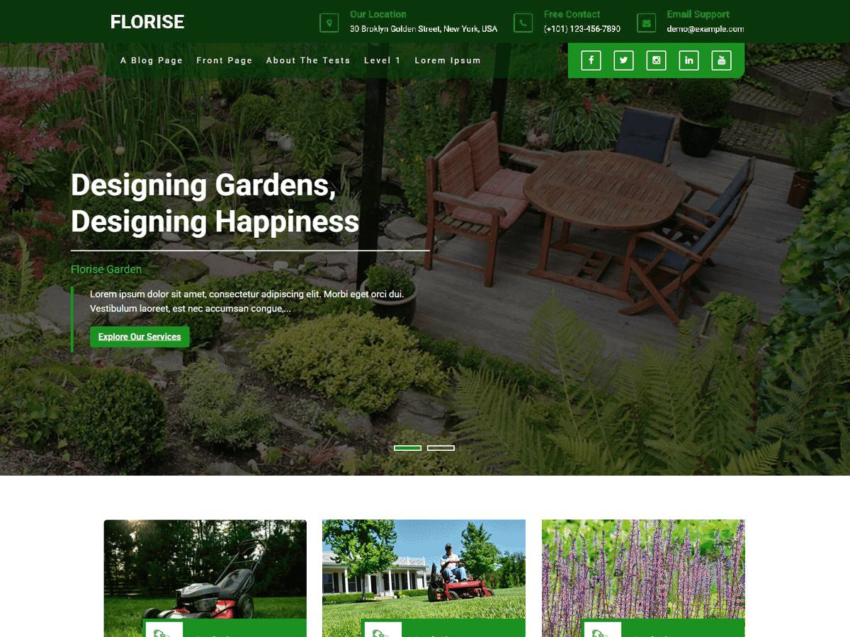 Florise Lite theme screenshot