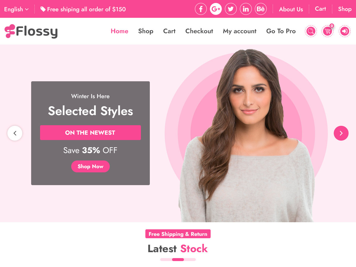 Flossy theme screenshot