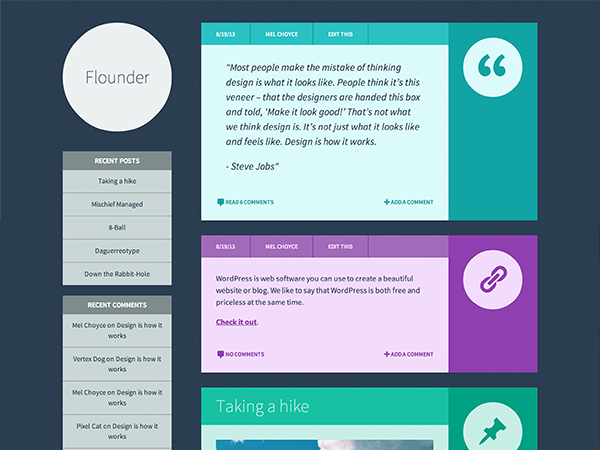 Flounder theme screenshot