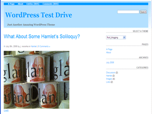 Fluid Blogging theme screenshot