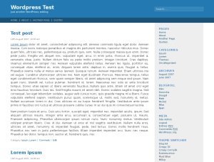 Fluid Blue theme screenshot
