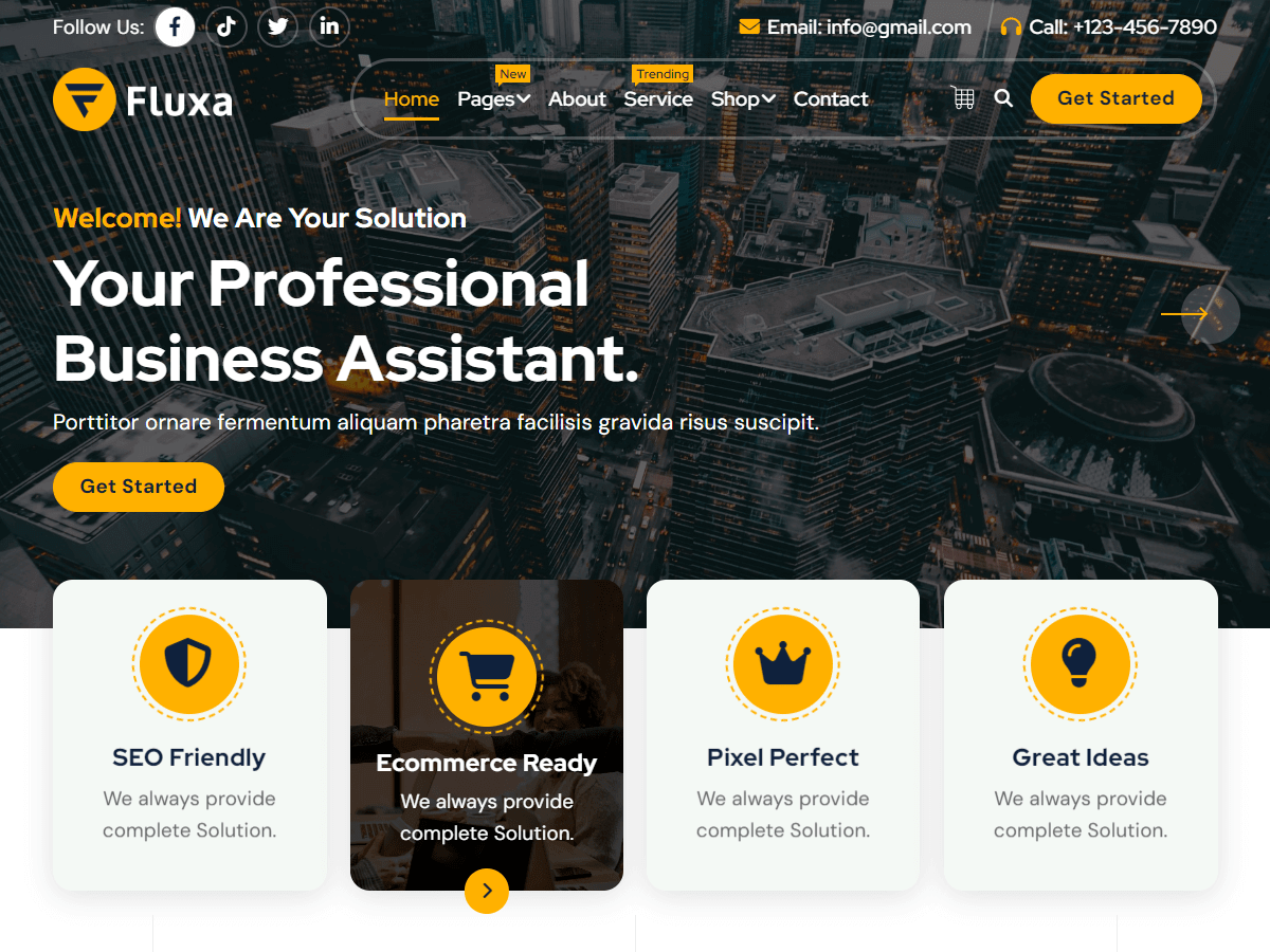 Fluxa theme screenshot