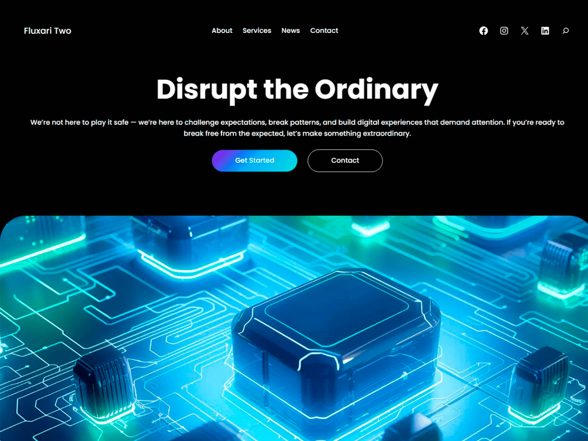 Fluxari Two theme screenshot