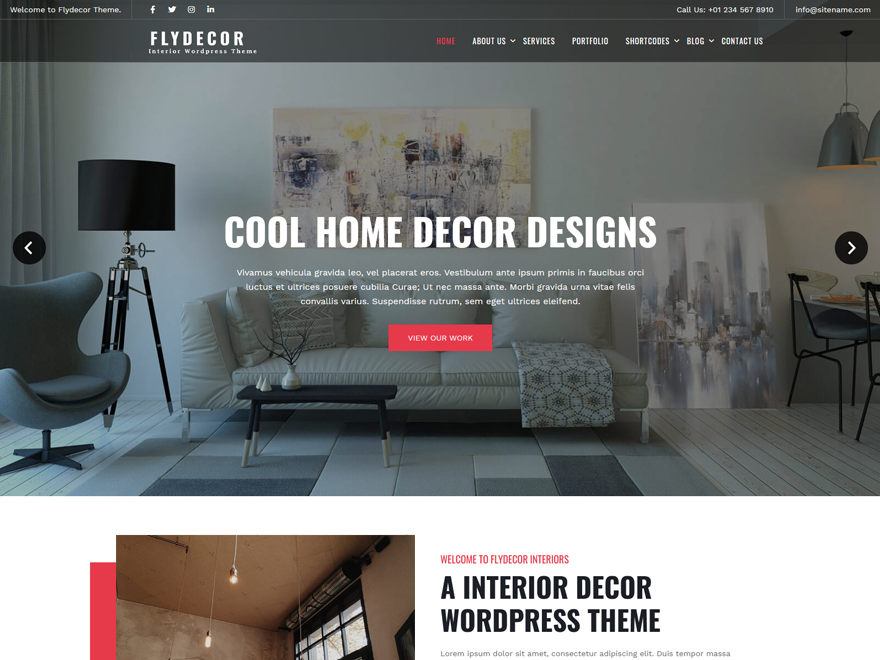 Flydecor theme screenshot