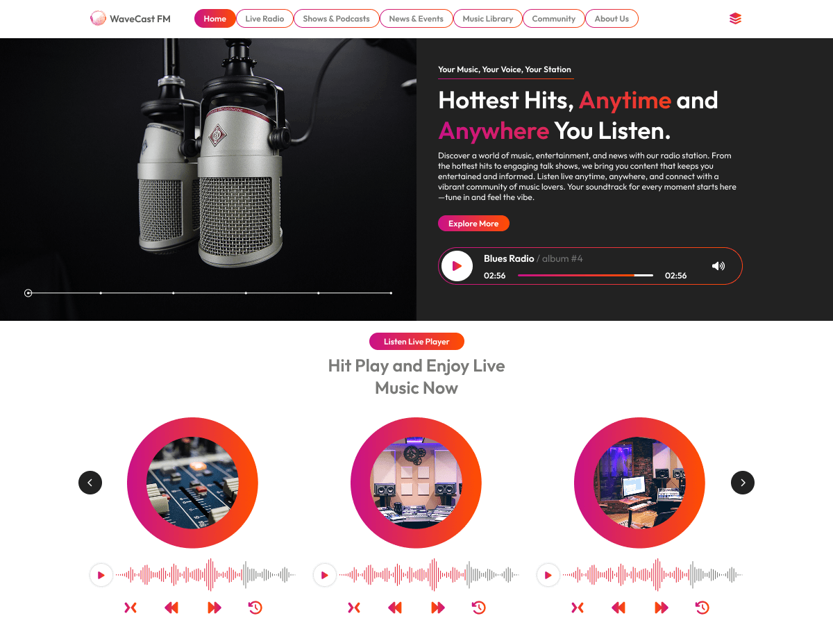FM Radio Station theme screenshot
