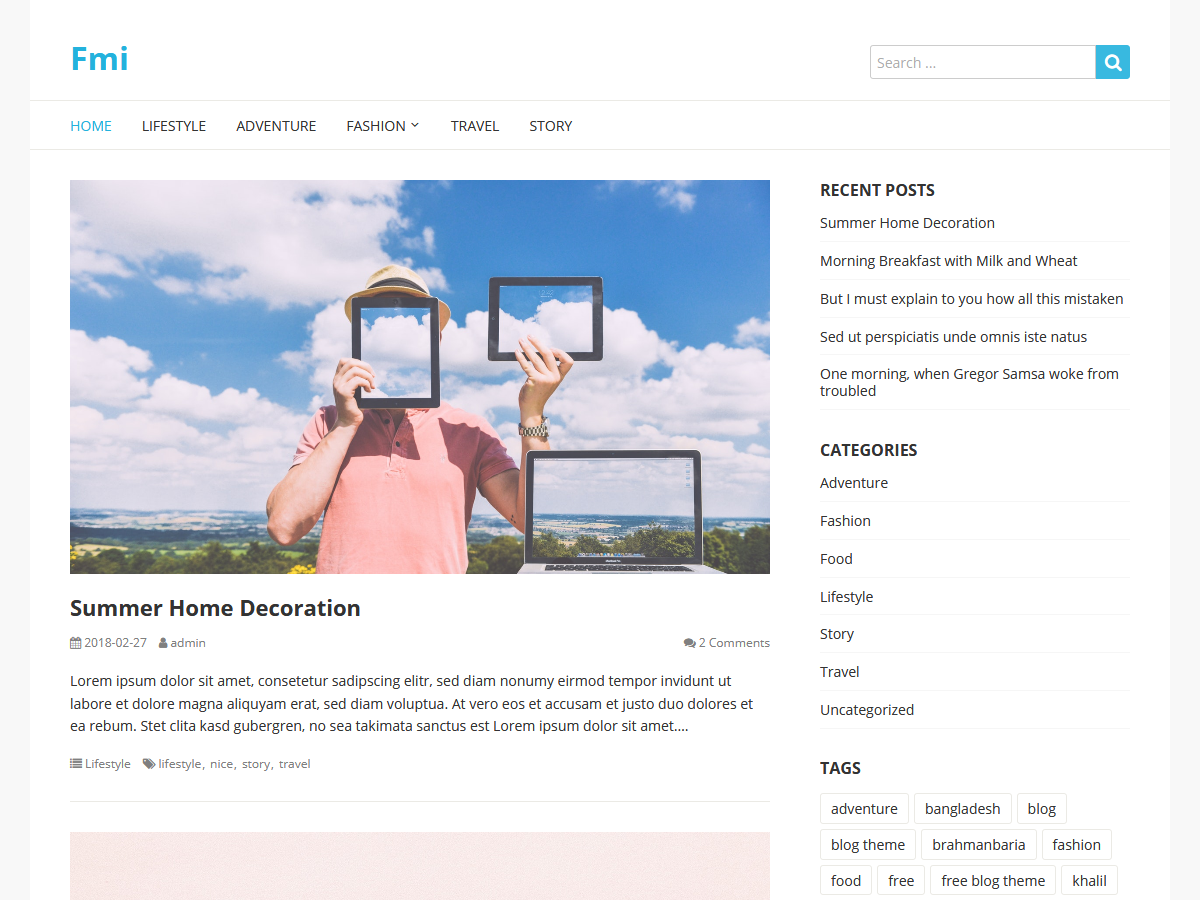Fmi theme screenshot