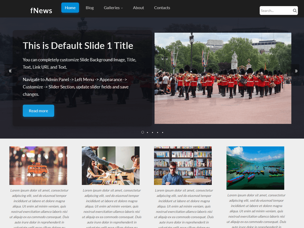 fNews theme screenshot