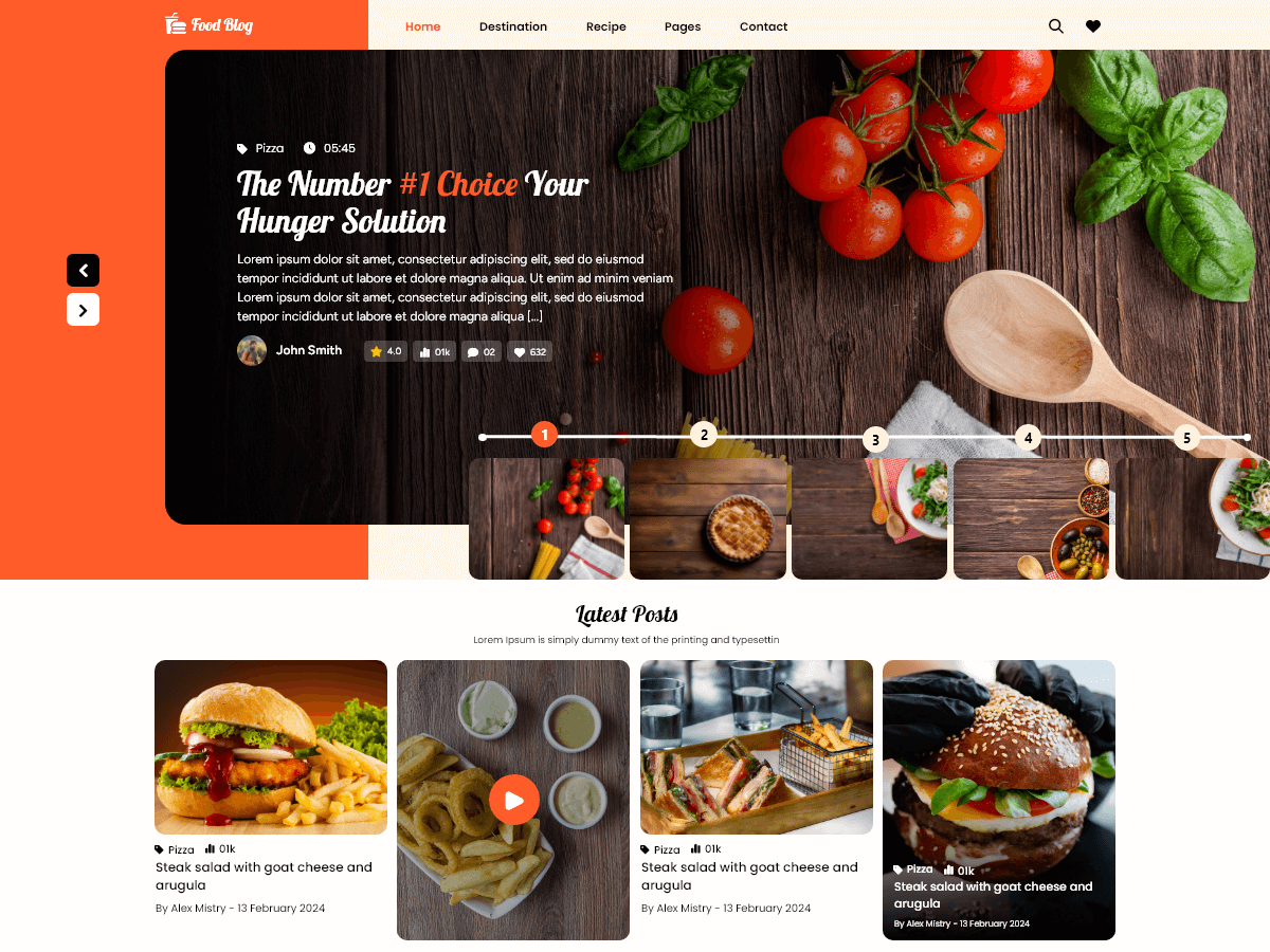 Food Blogger Hub theme screenshot