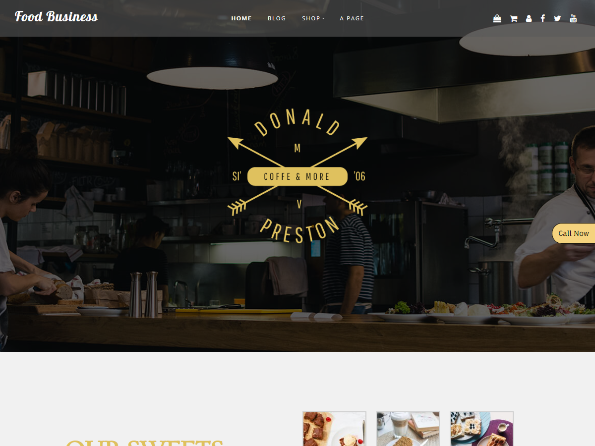 Food Business theme screenshot
