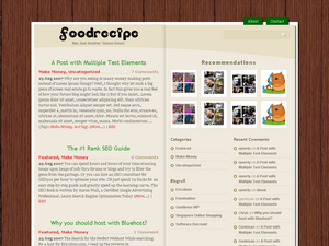 Food Recipe theme screenshot