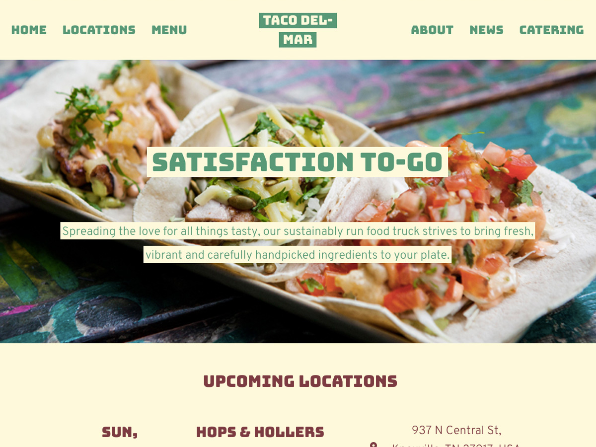 Food Truck theme screenshot