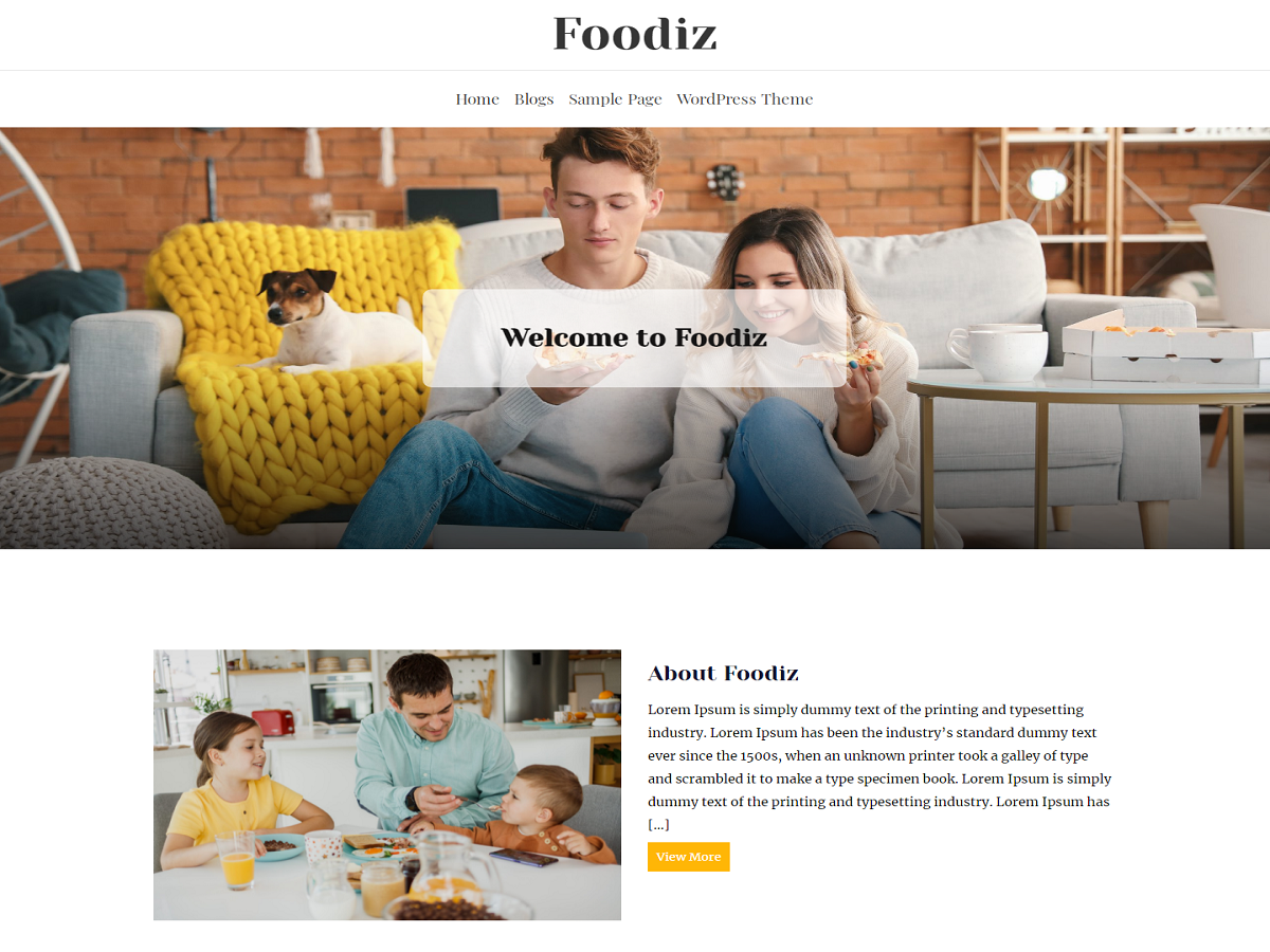 Foodiz theme screenshot