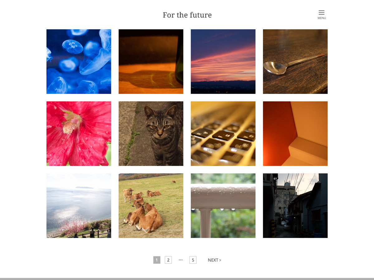 For the future theme screenshot