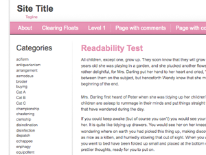For Women-Female theme screenshot