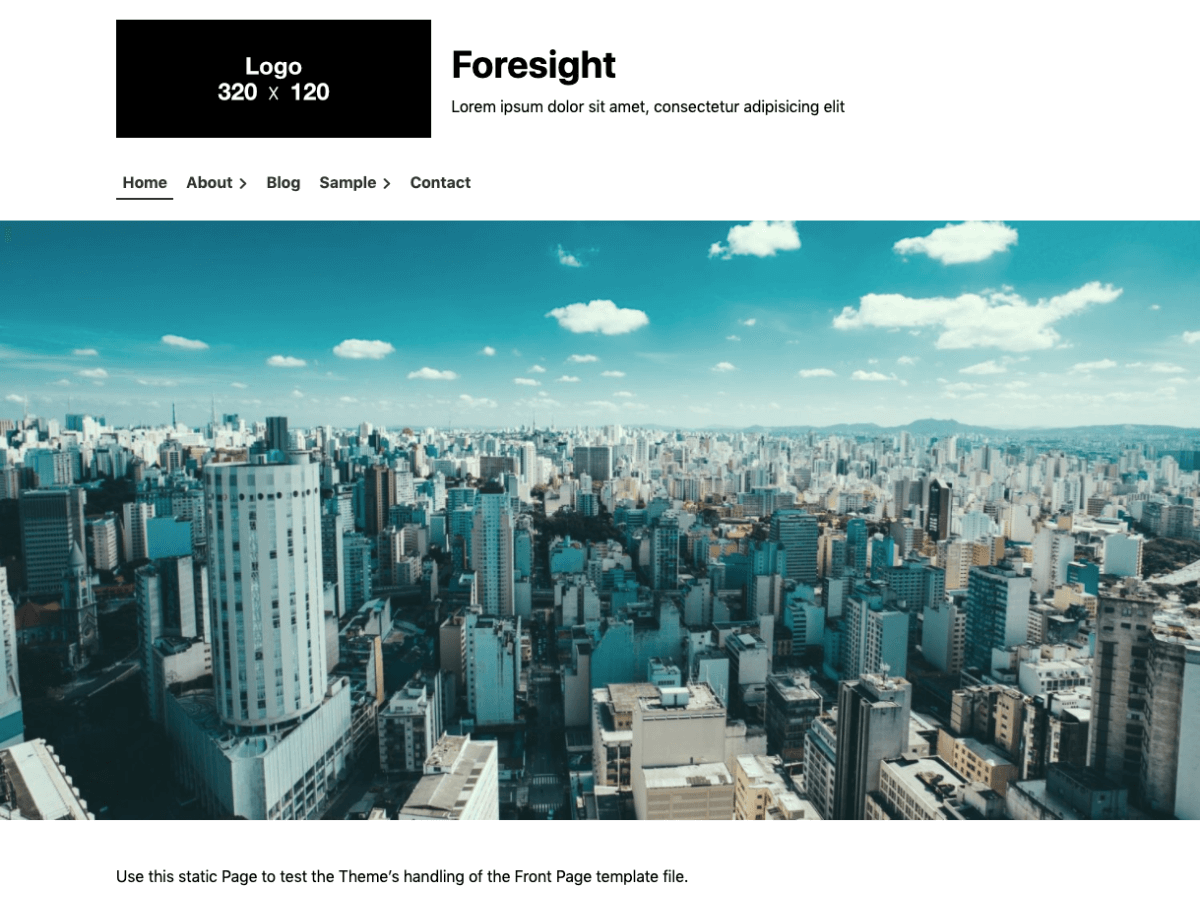 Foresight theme screenshot