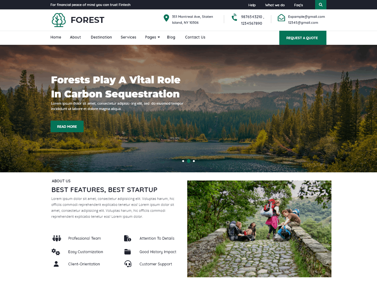 Forest Safari theme screenshot
