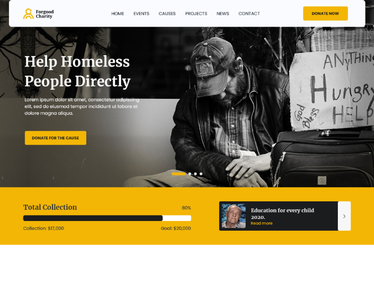 Forgood theme screenshot