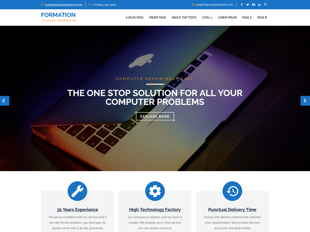 Formation Lite theme screenshot