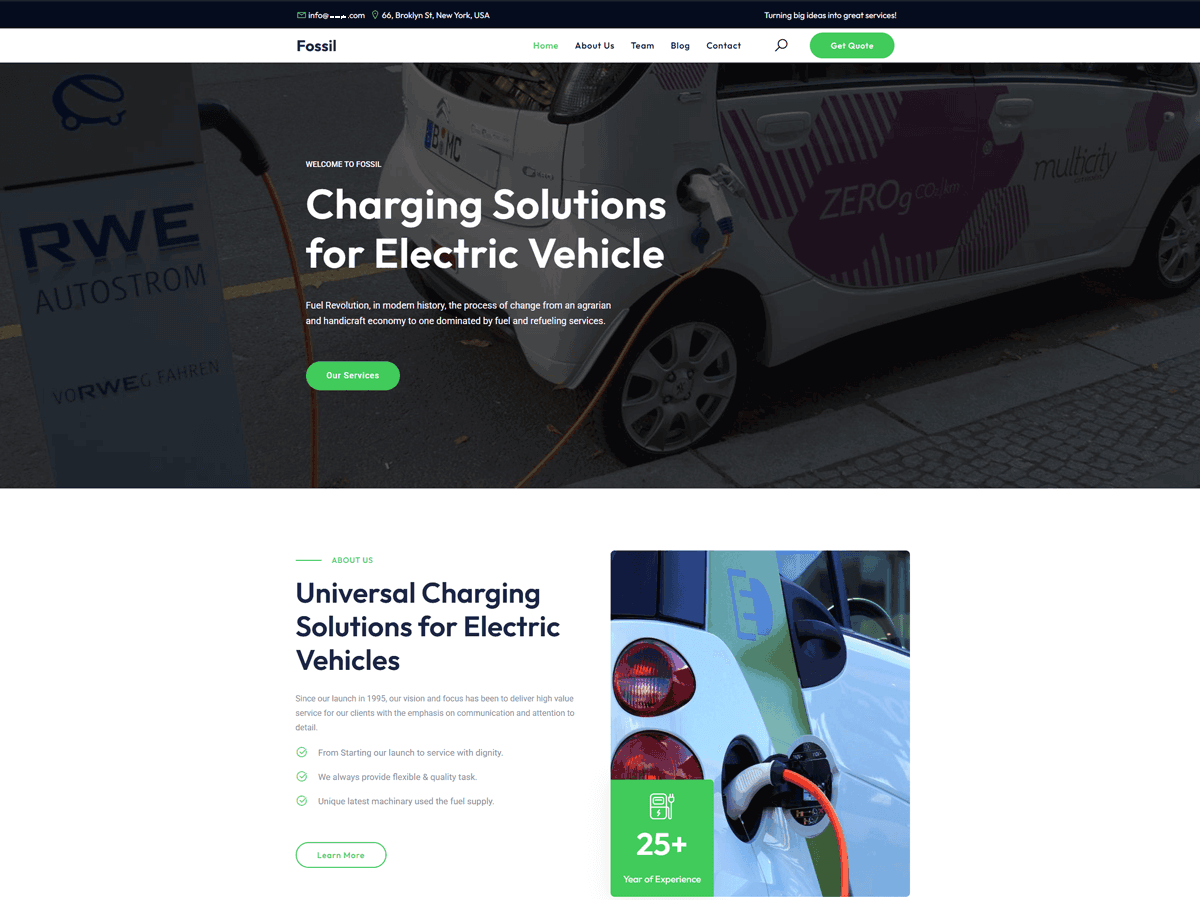 Fossil theme screenshot