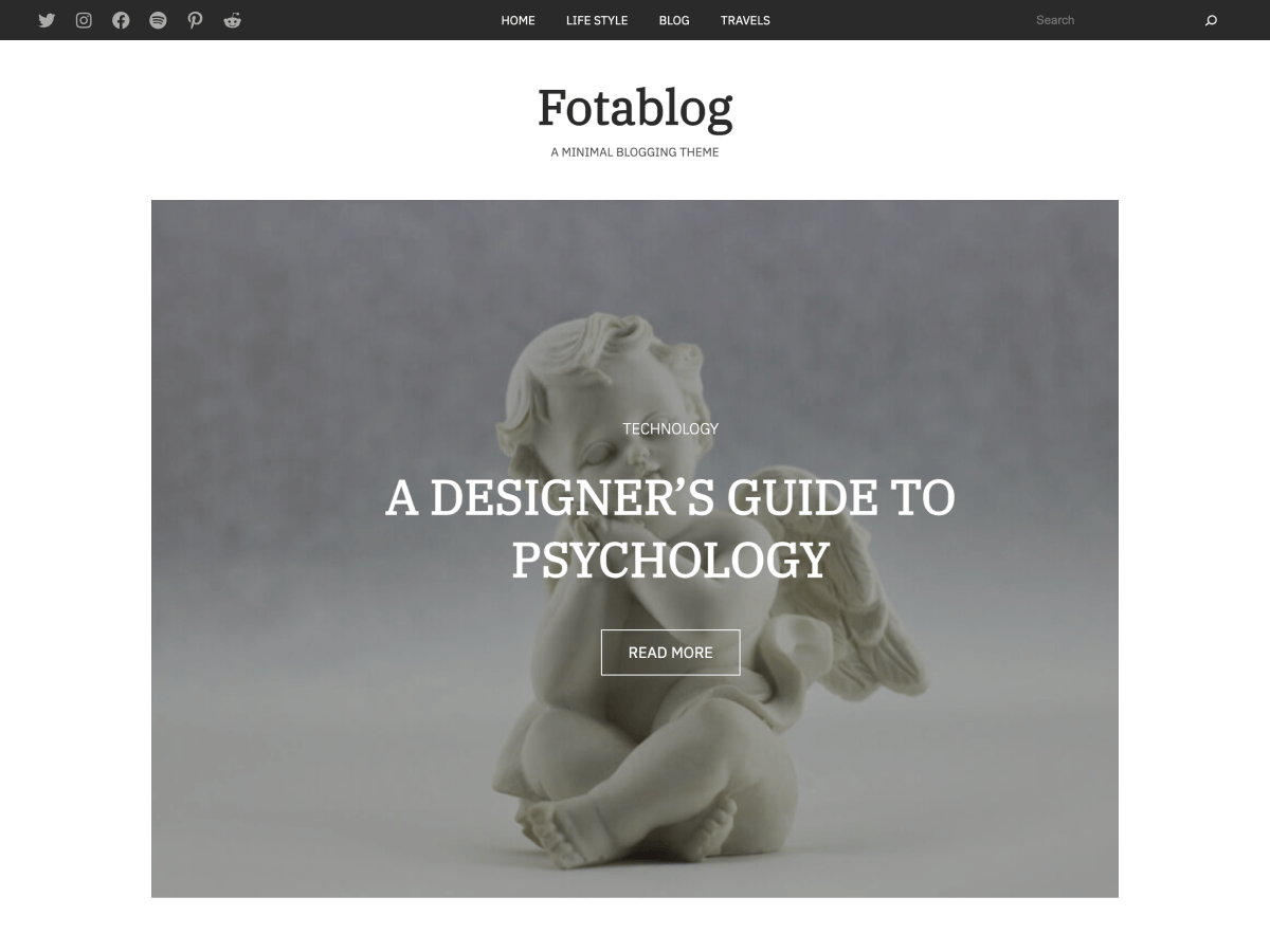 Fotablog theme screenshot