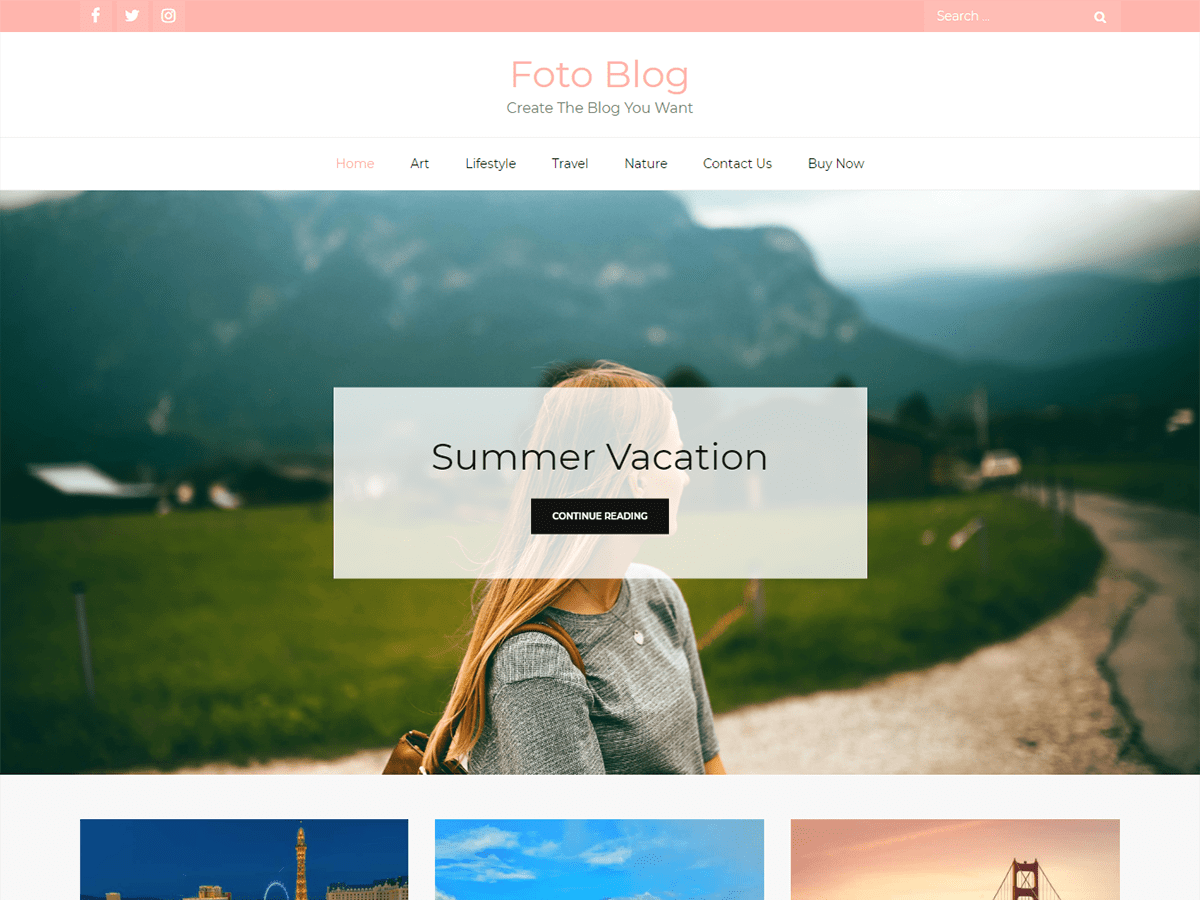 Foto Blog theme screenshot