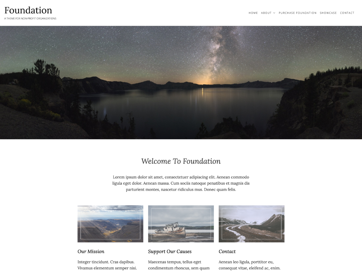 Foundation Lite theme screenshot
