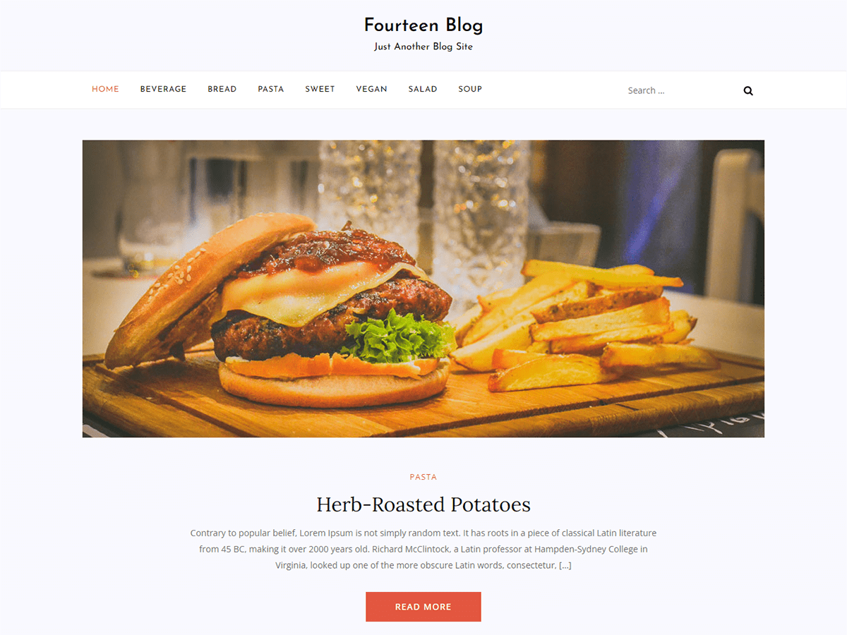 Fourteen Blog theme screenshot