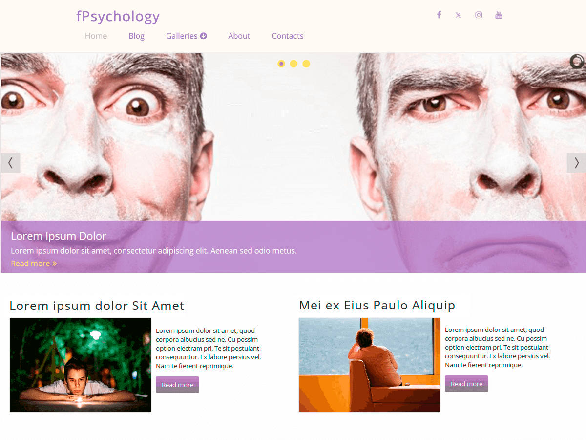 fPsychology theme screenshot