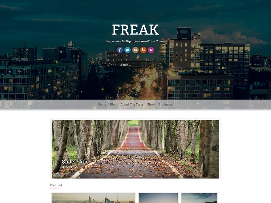 Freak theme screenshot