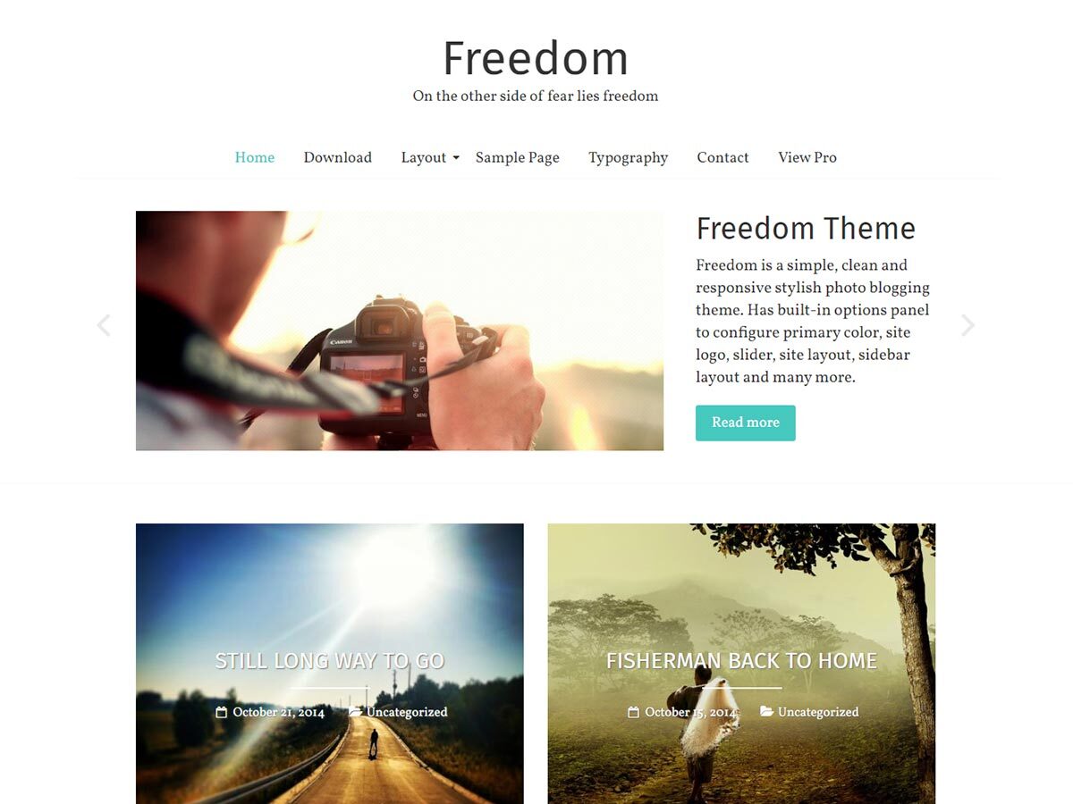 Freedom theme screenshot
