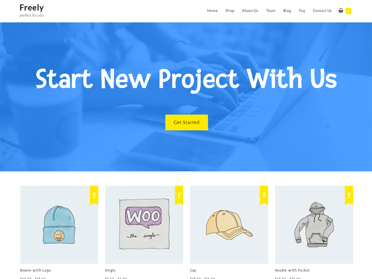 Freely theme screenshot
