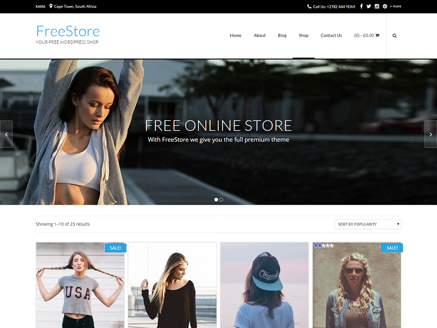 FreeStore theme screenshot