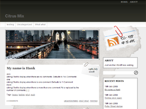 Fresh Editorial theme screenshot