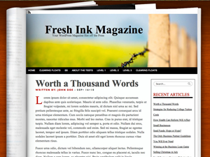 Fresh Ink Magazine theme screenshot