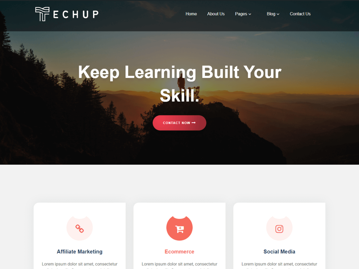 Fresh Techup theme screenshot