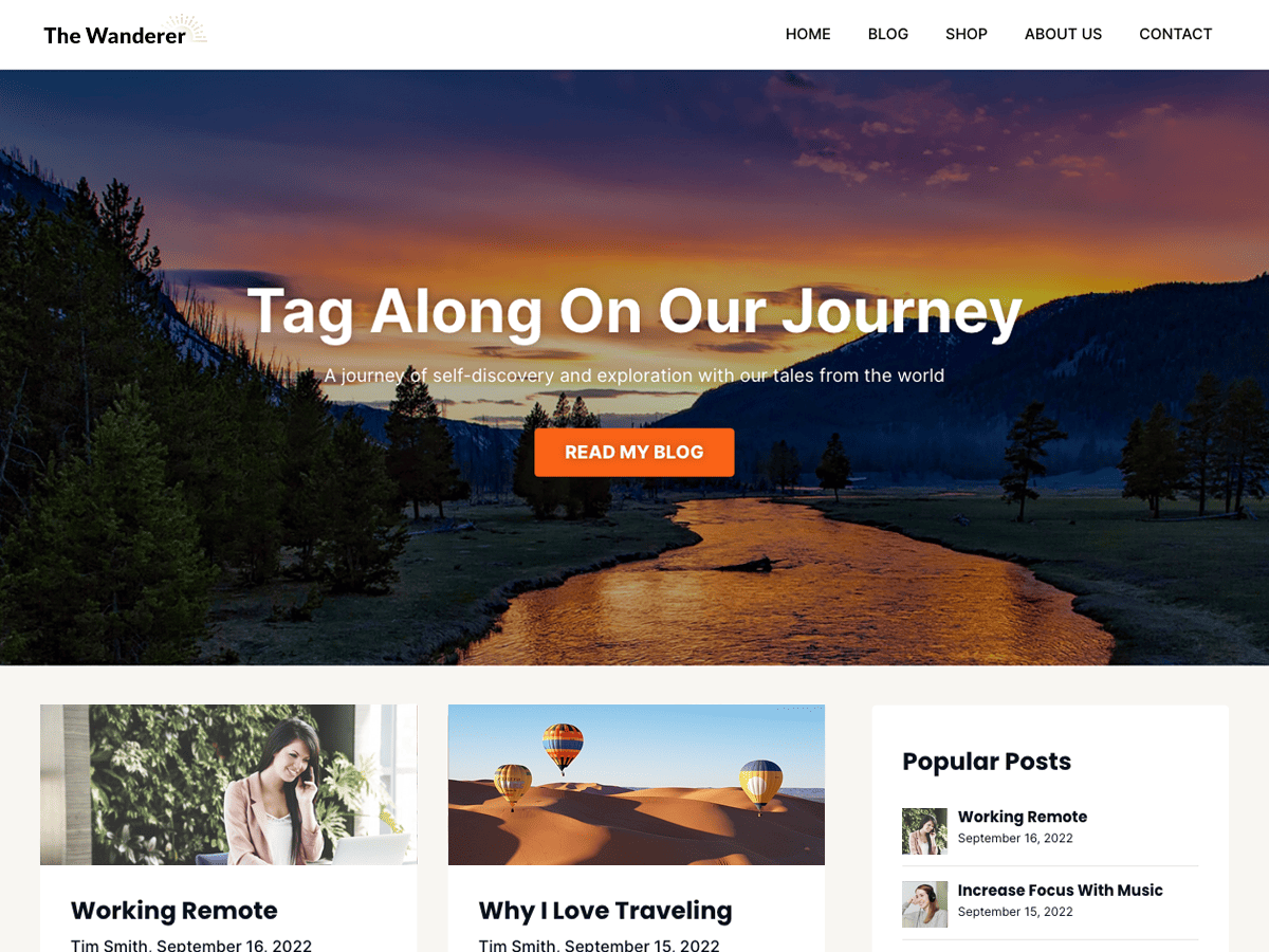 Freshblog Newsfeed theme screenshot