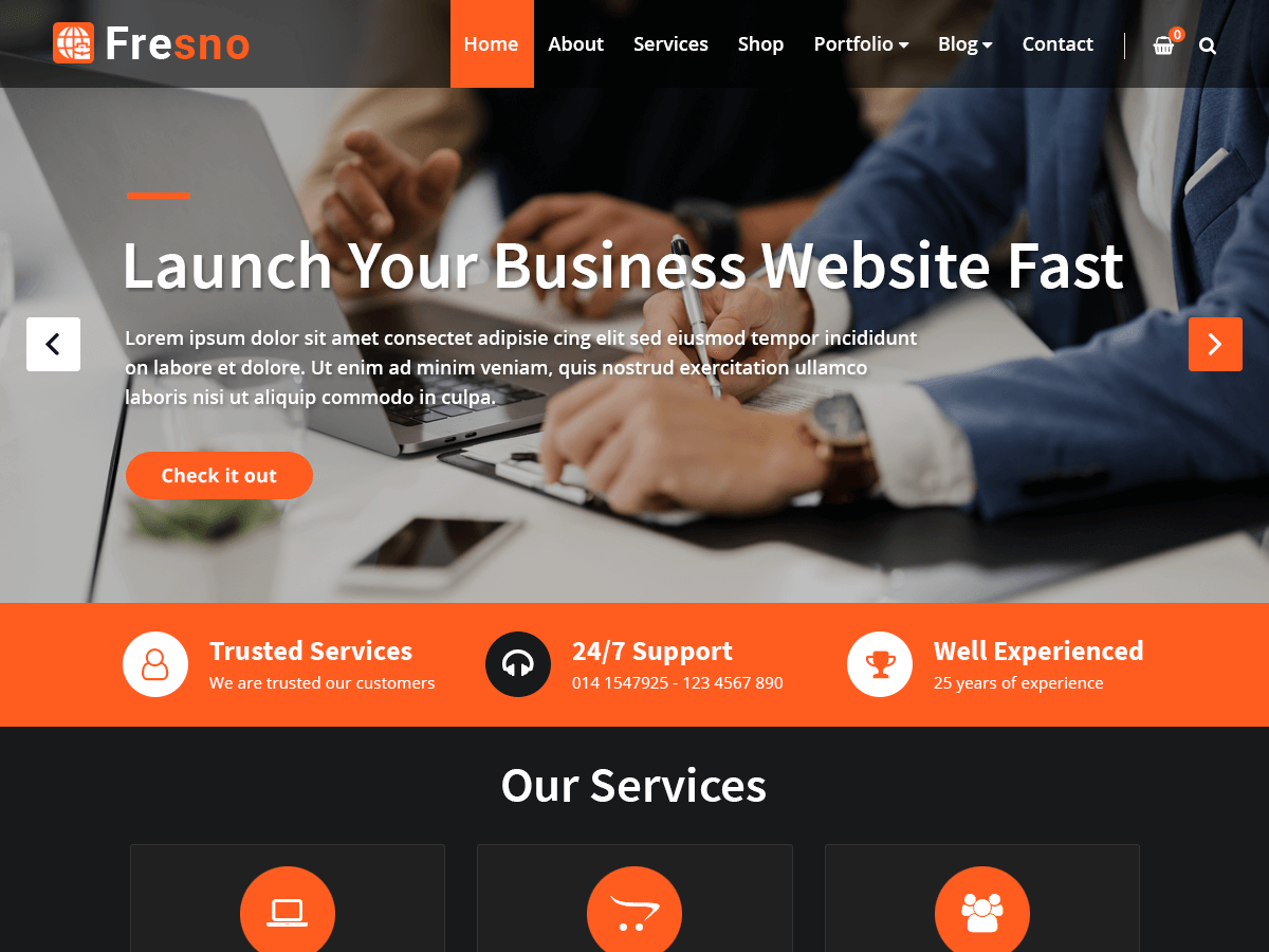 Fresno theme screenshot