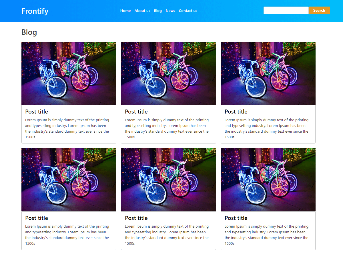 Frontify theme screenshot
