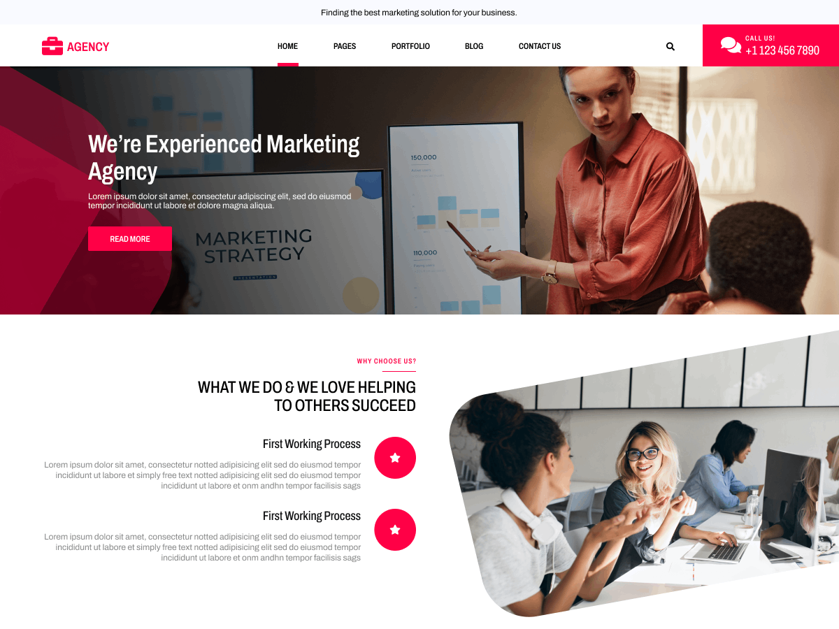 FSE Agency theme screenshot