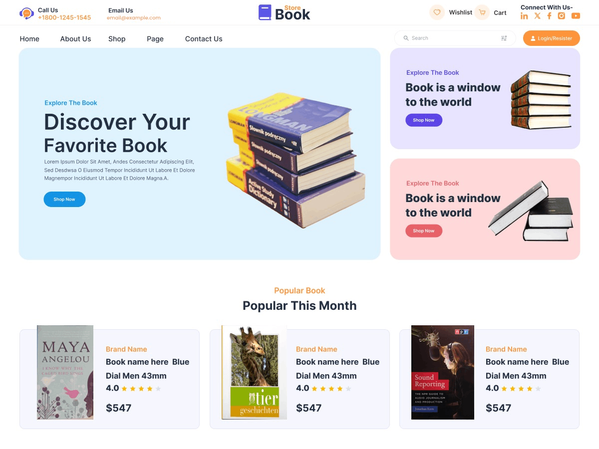 FSE Book Store theme screenshot