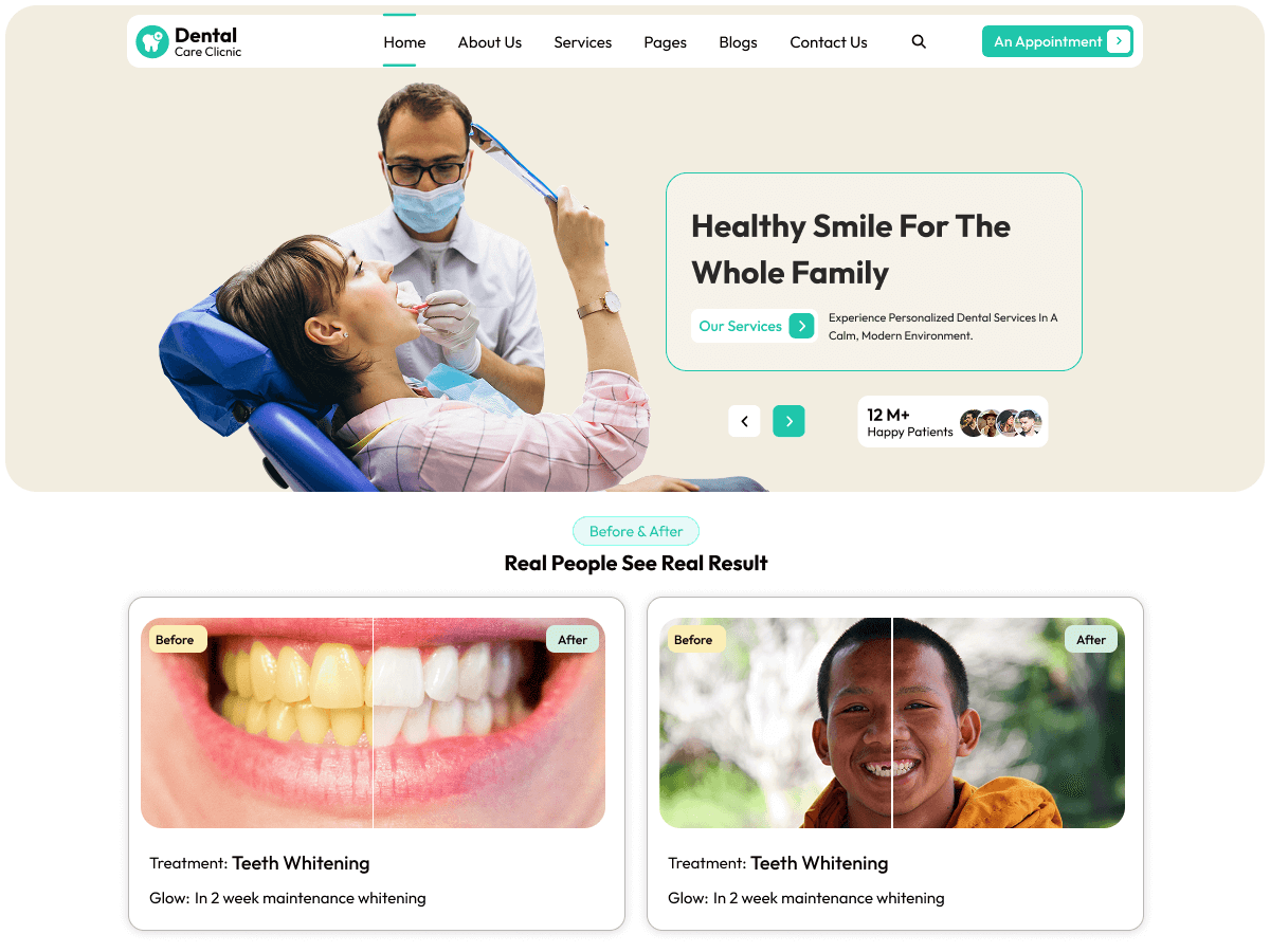 FSE Dental Clinic theme screenshot