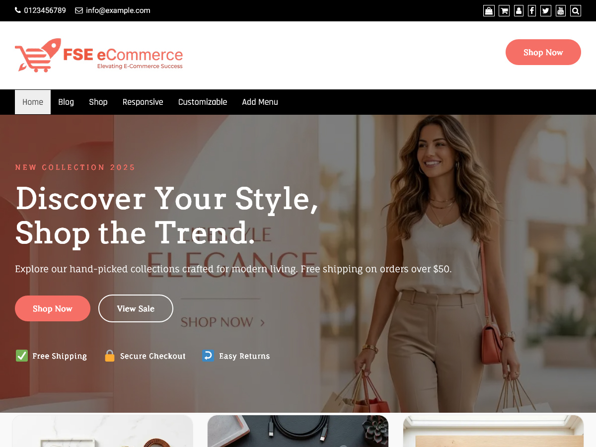 FSE eCommerce theme screenshot